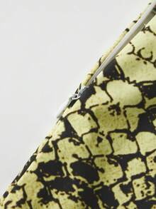 Women's Serpentine Print Skirt High Waist Animal Print Midi A Line Skirt for Summer, Spring - Multicolor - Ver 7