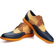 Men's Oxford Shoes Dress Shoes Men's Lightweight Lace-Up Fashion Shoes-20256688 - 黑色-04 - 查看 2