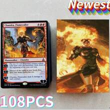 108pcs Black Core Magic The Gathering Cards P9 Dual Land Fetch Land Shock Lands Proxy Cards - Gold - View 3