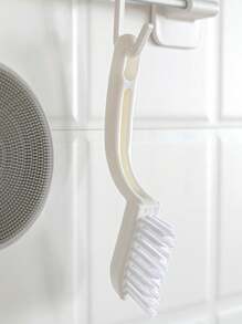 1 pièce Nouvelle brosse multifonctionnelle à succès avec manche, brosse de nettoyage pour les coins et fissures sans angle mort, brosse de nettoyage pour les carrelages de salle de bain et les fissures de sol, outil de nettoyage de cuisine, petite brosse à poils durs, convient pour les vacances, la rentrée, Thanksgiving, Halloween
