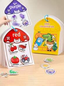 这是一款DIY儿童贴纸拼贴拼图玩具，需要使用贴纸，是一本可重复使用的贴纸书。它可以帮助学龄前儿童发展认知能力，可作为早教启蒙的益智玩具、脑筋急转弯、数字颜色分类玩具和形状匹配物体单词识别书。适合作为3-8岁儿童的生日礼物，以及万圣节、圣诞节或新年礼物。