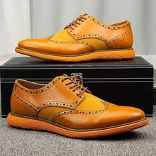 Men's Oxford Shoes Dress Shoes Men's Lightweight Lace-Up Fashion Shoes-20256688 - 棕色-01 - 查看 11