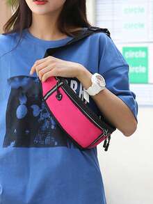 运动腰包，休闲旅行多功能腰带，户外防水隐形新款迷你腰包，轻便斜挎包 - 彩色 - 查看 4