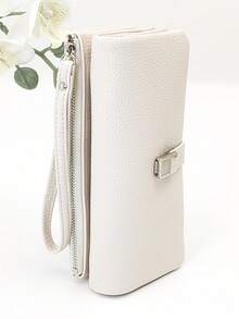 Women's Mini Handheld Phone Wallet Soft PU Zippered Long Wallet Multi-Function Phone Wallet Minimalist And Lightweight Clutch Bag Large Capacity Card Holder Elegant Zipper Coin Purse For Women Wallet Purse Wallet - Multicolor - View 10