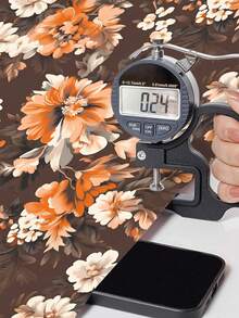 1卷 1米/3米/5米 复古棕色花朵叶子乡村风格墙面装饰墙纸可剥离自粘式接触纸乙烯基壁纸 DIY 家居装饰房间背景卧室厨房客厅浴室柜桌椅家具翻新覆盖纸