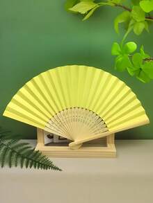 7 Inch Blank Paper Fan Colorful Paper Fan, Blank Folding Fan Painting Fan, Creative DIY Handmade Supplies Coloring, Handmade Materials, Fan For Anime, Fan For Stage, Fan For Wedding, Cooling Fan, Must Have In Summer, Many Colors For You To Choose From! - White - View 27