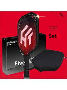 HTPICK T300 Cold Pressed Carbon Fiber Pickleball Racket, Beginner Training & Competition Version - Multicolor - View 8