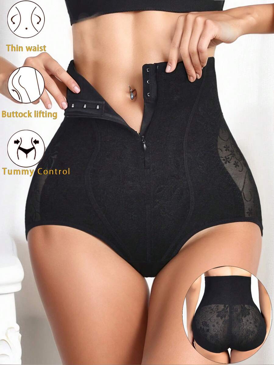 Women's High Waist Butt Lifting Adjustable Button Tight Shapewear Pants, Slimming Tummy Control Leggings