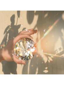 1 pieza Pisapapeles de cristal de diamante K9, decoración de gemas para boda, hogar, oficina, regalo de cumpleaños, adecuado para mujeres, familia, amigos (transparente)