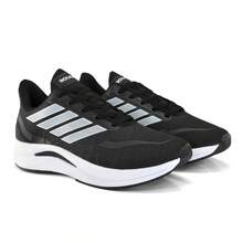Men's Sports Tennis Shoes For Gym Running-Workout Comfortable Immediate Shipping - 黑白 - 查看 4