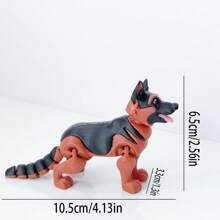 Figura decorativa de perro Spaniel lindo y adorable impresa en 3D, escultura de escritorio de plástico, regalo festivo
