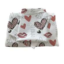 3pcs Leopard Heart Print Duvet Cover Set "Sweet Kiss" (2 Pillowcases, 1 Duvet Cover, No Filling), 100% Polyester, Romantic Bedding Set, Soft, Breathable & Comfortable, Suitable For All Seasons, Available In Multiple Sizes For Bedroom, Guest Room & Dormitory