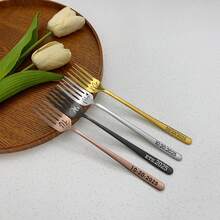 Engraved Photo Wedding Cake Cutting Set, Personalized Cake Server Knife And Forks, Custom Cake Cutter Serving Set For Bridal Shower, Wedding Gift, Unique Gifts For Anniversary Housewarming Birthday Christmas