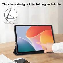 Funda para Tablet PC compatible con Infinix Xpad 11" 2024 y Megapad 11" con carcasa inferior de TPU suave - Negro - Ver 5