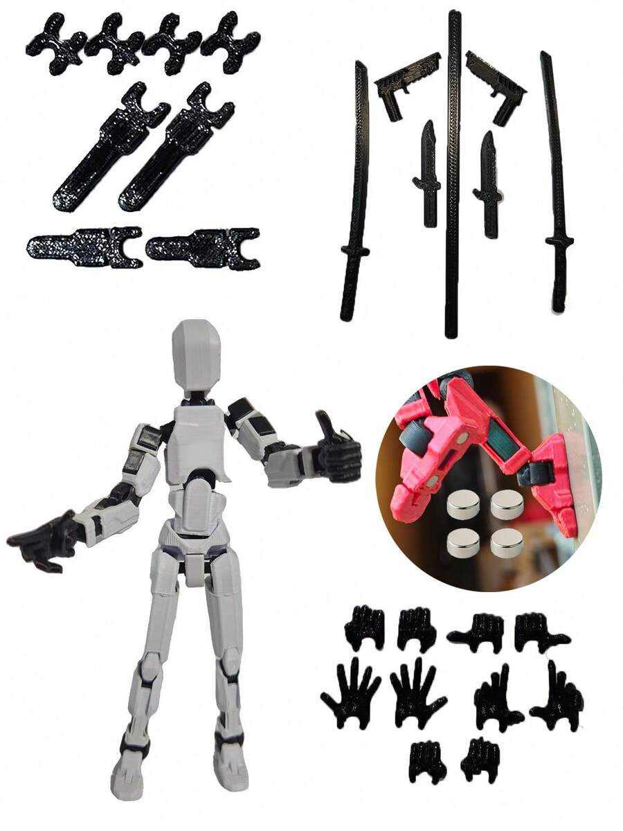 Dummy 13 Articulated Doll Assembly Kit - 白色 - 查看 1