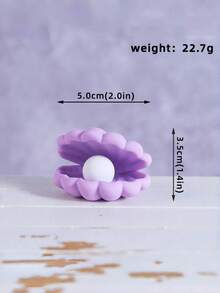 1pc Ocean Theme Cake Topper Mermaid Tail Doll, Sea Coral Shell Star Decor, Kids Birthday Party Cake Decoration For Boys/Girls