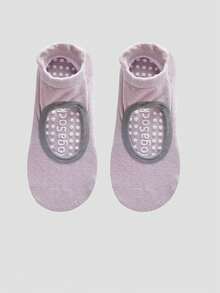 1/3/5/9双春夏女士薄款随机运动袜镂空瑜伽普拉提硅胶防滑适合室内健身有氧运动跑步拉伸运动带抓地袜 - 彩色 - 查看 18