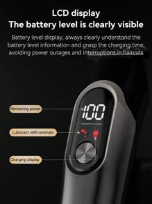 5合1理发器套装，数字显示电动理发器，剃须刀头可调节，雕刻功能，多功能电动理发器