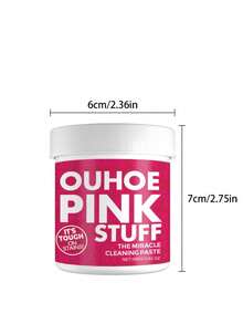 100g pulbere de curățare din oțel inoxidabil, detergent decontaminant Pink Magic, soluție de îndepărtare a ruginii pentru curățarea bucătăriei, culoare aleatorie trimisă - Multicolor - Vizualizare 3