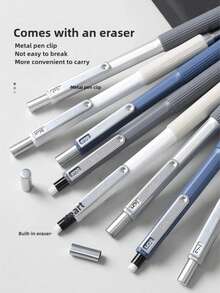 Languo New Metal Machanical Pencil Painting Mechanical Pencil Soft Mian Pen Holding Active Pencil Special For Junior And Senior High School Students To Learn Drawing And Daily Writing Back School Pencil,For School Supplies,Back To School - one-size - View 10
