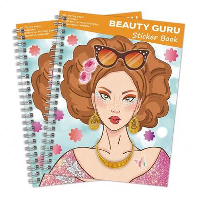 Kit di adesivi per il trucco fai-da-te per ragazze (20 fogli di personaggi + 4 fogli di gioielli + 2 fogli di modelli + 6 fogli di cartoncino colorato), per appassionati di bellezza, craft di carta per bambini, disegno di moda, libro di adesivi per vestirsi, regalo di compleanno (età 3+), regalo per adulti e adolescenti, design di moda, adesivi creativi, regalo per il ritorno a scuola, Ognissanti, Natale, Ringraziamento, compleanno, vacanze