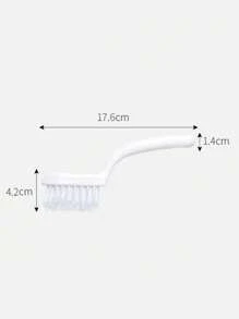 1 pièce Nouvelle brosse multifonctionnelle à succès avec manche, brosse de nettoyage pour les coins et fissures sans angle mort, brosse de nettoyage pour les carrelages de salle de bain et les fissures de sol, outil de nettoyage de cuisine, petite brosse à poils durs, convient pour les vacances, la rentrée, Thanksgiving, Halloween