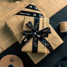 10 Sheets Vintage Nostalgic English Newspaper Kraft Paper, English Newspaper, Gift Bouquet Wrapping Paper - Multicolor - View 9