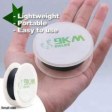 DWLIFE - Cuerda de Kevlar negra de 9 KM, alta resistencia a la tracción, resistente al fuego, línea de pesca trenzada, cuerda de timbre de viento, línea de cometa, camping, modelo cohete, cuerda - 100 lb | 0,8 mm (diámetro) x 200 pies - Ver 10