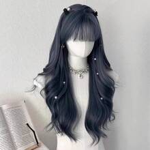 Cosplay Wigs - Azul neblina [no se requiere color de piel] - Ver 5