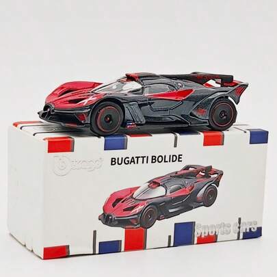 Burago Bolide 1:64 Scale Alloy Model Car - Premium Alloy Collectible | Available In Red And Blue