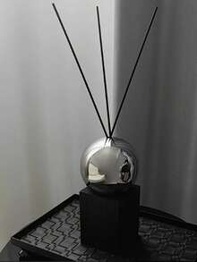 1 Set eleganter kugelförmiger Diffuser aus Edelstahl - ohne Beleuchtung, geruchlos, perfekt für Heim- und Hoteldekoration, Innenbereich, ästhetischer Mittelpunkt | minimalistisches Design | reflektierende Oberfläche - Verschiedenfarbig - Übersicht 6