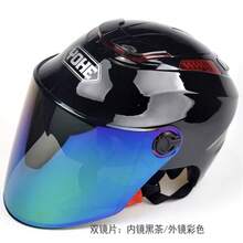 Bicycle Helmets - Lente de color negro brillante de una sola lente 3C - Ver 12