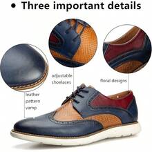 Men's Oxford Shoes Dress Shoes Men's Lightweight Lace-Up Fashion Shoes-20256688 - 多彩-05 - 查看 10