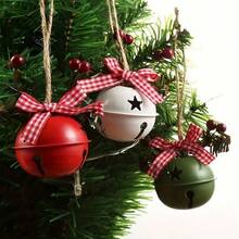 3pcs,Red And White Bell Christmas Tree Decorations, Holiday Party Pendants - The Perfect Choice For Christmas, Winter Holidays And Birthday Party Gifts As Well As Home Decorations Christmas Decorations Room Decor Christmas Decorations Home Christmas Gifts Christmas Decor - Multicolor - View 1