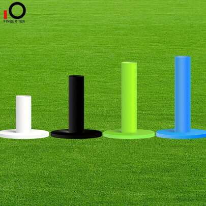 FINGER TEN Golf gummiutslagsplatser för driving range, värde, 4-pack, blandade storlekar för övningsmatta 1.5, 2.25, 2.75, 3 flerfärgade