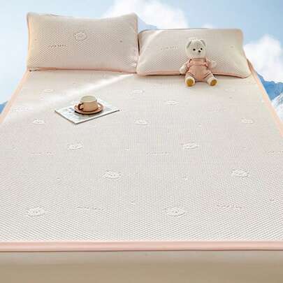 Tapis de refroidissement en 3D avec ours brun - Conçu pour s'adapter parfaitement aux surfaces de qualité, apportant un confort doux grâce à son matériau élastique