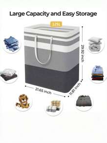 1PC Large-Capacity Laundry Basket, Multi-Purpose Storage Bag, Clothes Storage Basket, Foldable, Hand-Held Laundry Hamper