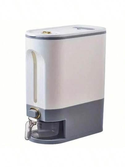 TAIMASI 22 Lbs Rice Dispenser, Rice Container With Measuring Cup, Upgraded Lid Time Dials & Built-In Fresh Box Rice Container Storage For Home Kitchen Pantry Stores Rice 22/11Lbs Green Gray Transparency - Perfect For Thanksgiving, Christmas, New Year's, And Mother's Day Cooking And Gifting