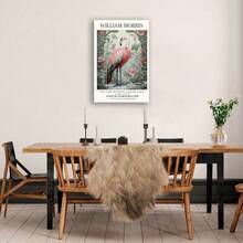 Frameless 1pc William Morris Vintage Flamingo Exhibition Prints Wall Poster Print Canvas Wall Art Poster Decorative Pictures For Bedroom - Multicolor - View 4