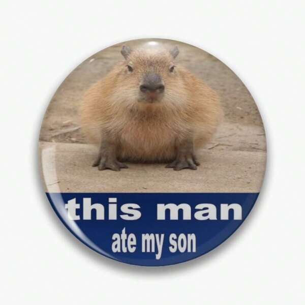 44mm Man Ate My Son 1.7inch Pins Broach DIY Buttons Snap-In Craft