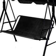 Chair Swing Seat Cover, 600D Thickened Oxford Cloth Chair Cover, Heavy-Duty Swing Seat Cover, Outdoor Garden Seat Rain Cover - 黑色 - 查看 1