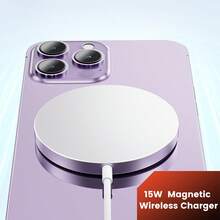 1 件便携式无线充电器，快速充电兼容 16/15/14/13/12 Pro Max Plus，适用于办公室、宿舍和家庭的手机