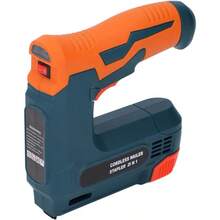 Pistola Grapadora Inalámbrica con Carga USB, Clavadora Brad con 3 Interruptores de Seguridad, Velocidad de Clavos 30 Veces/min para Tapicería y Carpintería - Tipo de Enchufe A USA (110-127V) - Ver 1