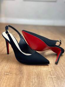 Women's Open Toe Pumps With 11cm Heel Angela Galvão 2 - Black Nubuck - View 10