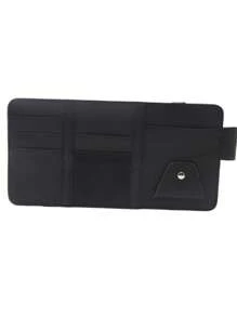 Car Sun Visor Card Holder, Car Storage Hanging Bag, Suitable For Storing Documents, Bills And Other Small Items Of The Document Bag, Multiple Card Slot Design, Easy To Take, Simple Installation For Women Storage Organizer Travel Essentials Back To School Dormitory Storage