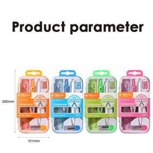 1 طقم بوصلات أنيق - مجموعة من ثماني بوصلات للرسم الرياضي. تشمل مسطرة ، منقلة ، قلم رصاص ، إلخ. مناسب للاستخدام المكتبي ، وكذلك للطلاب. مناسب لأغراض المدرسة والاستعداد للامتحانات. يأتي مع ملحقات عشوائية. موسم العودة إلى المدرسة.