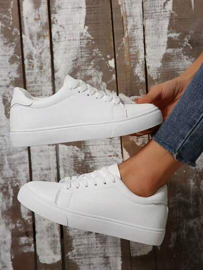 Pantofi sport și de agrement pentru femei, pantofi de skateboarding mărimi mari, noutăți, versatili pentru studenți, sport casual, pantofi albi pentru exterior