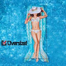 1pc Adult Inflatable Bed (Feed On Pump), King 65 ", Mermaid Floating Board, Floating Appliance, Thickened PVC Material, Suitable For Pool Parties And Beach. Holiday Party Gifts For Multiple People
