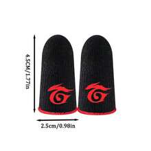 New Breathable Non-Slip Touch Screen Gaming Finger Sleeves, Featuring Interesting Graphic Design And Soft Texture For Enhanced Gaming Experience