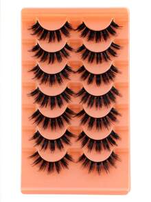 10 Pasang Bulu Mata Palsu Set Lengkap, Bulu Mata Gaya Rusia, Bulu Mata Lengkung D Lembut Mirip Mink, Bulu Mata Panjang Gaya Mata Kucing, Bulu Mata Tebal Alami, Ekstensi Bulu Mata Bervolume, Alat Makeup Penting untuk Perjalanan - Hitam - View 11